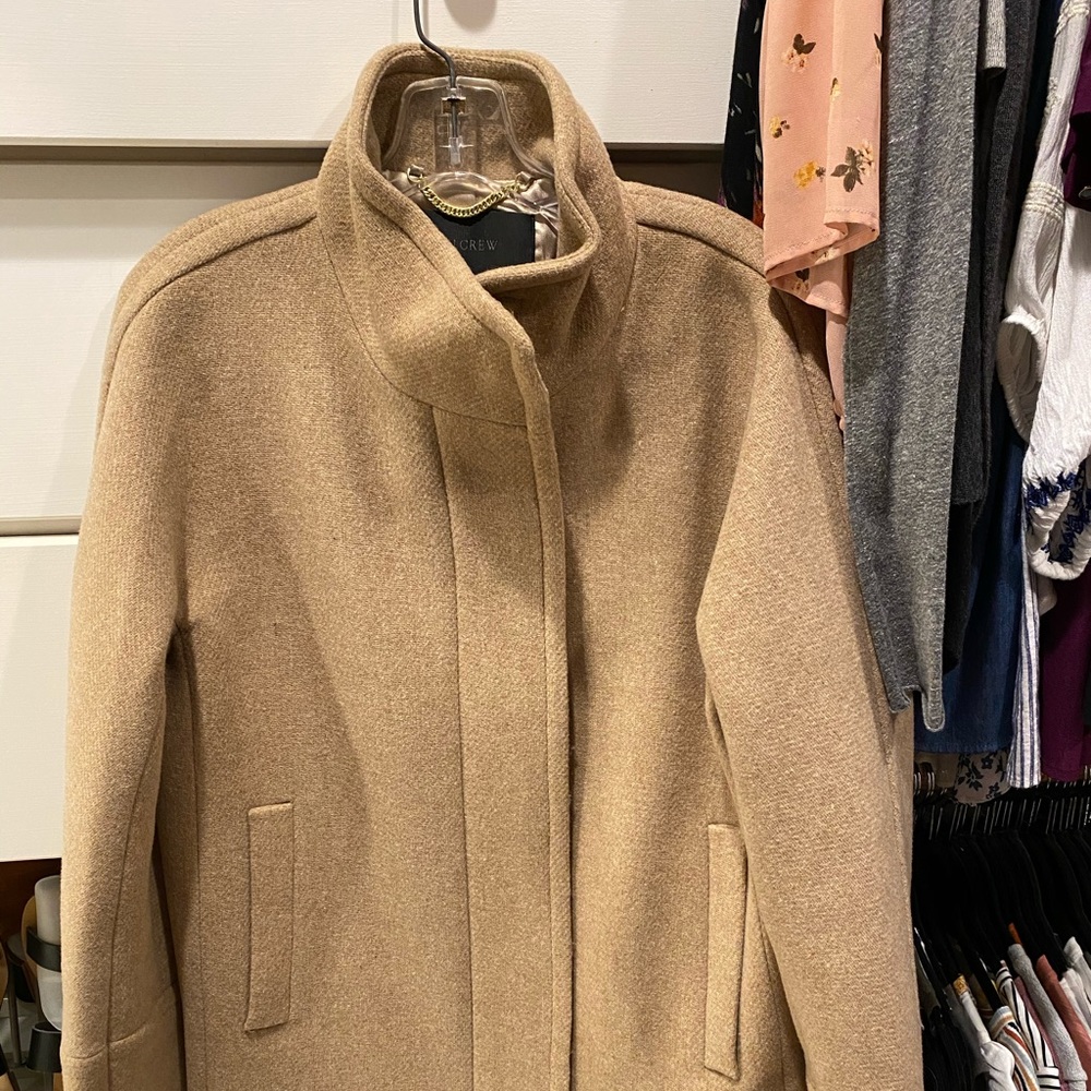 J.Crew New Cocoon Coat in Sandstone - Size 10